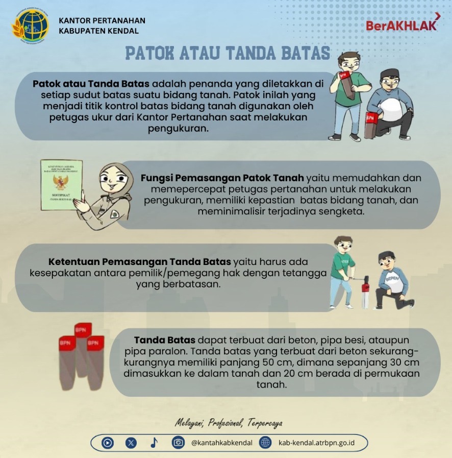 Ketahui Patok Atau Tanda Batas!