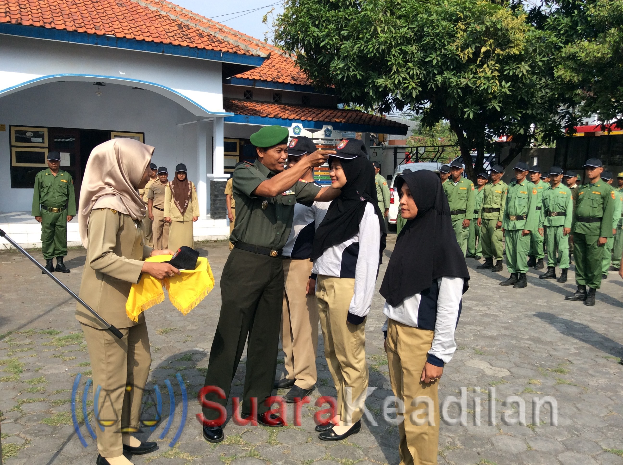 Tingkatkan Keahlian, Linmas Diberi Pelatihan Pemadaman dan Pengamanan