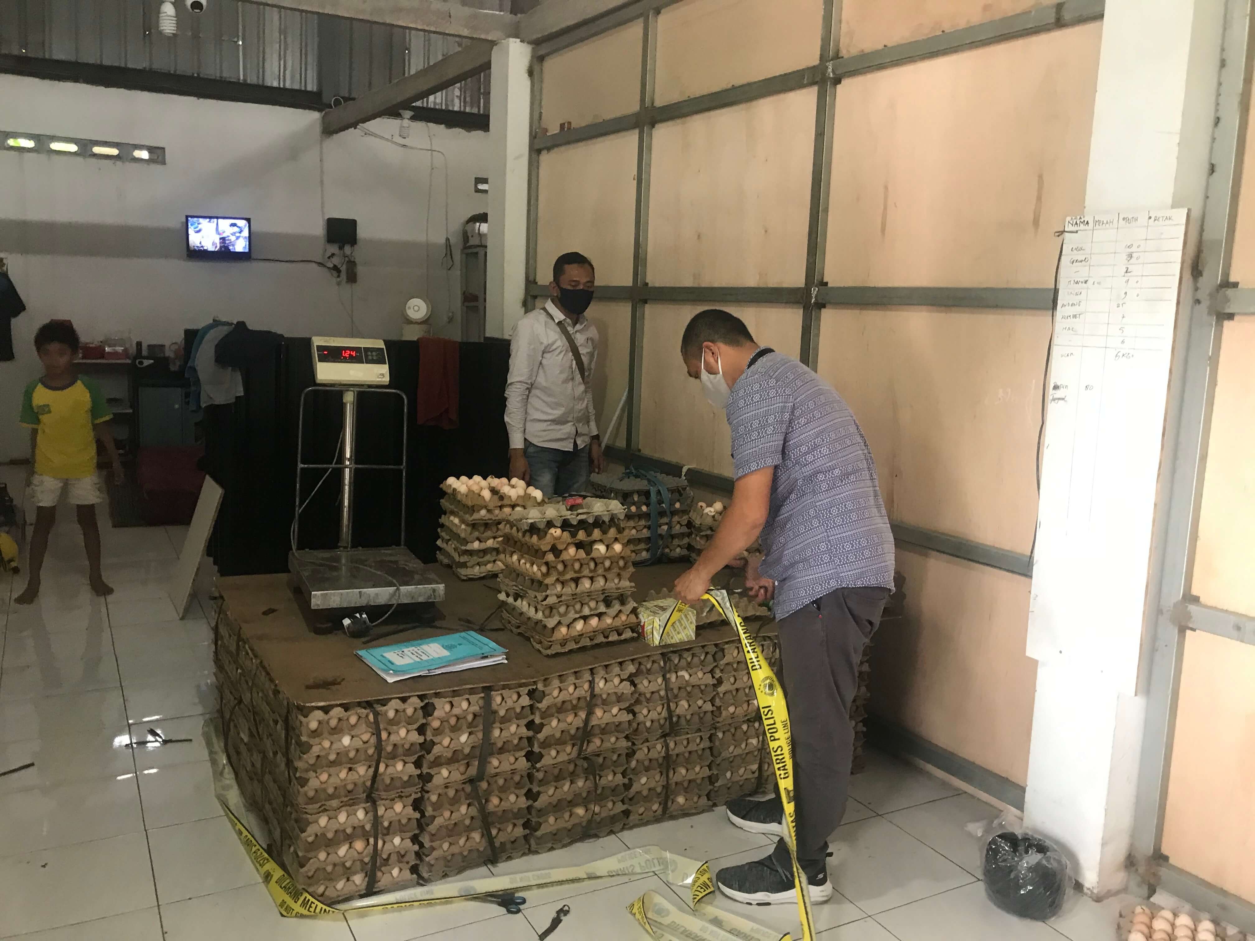 Jual Telor Bibit, Distributor Digerebek Satgas Pangan Polda Jateng