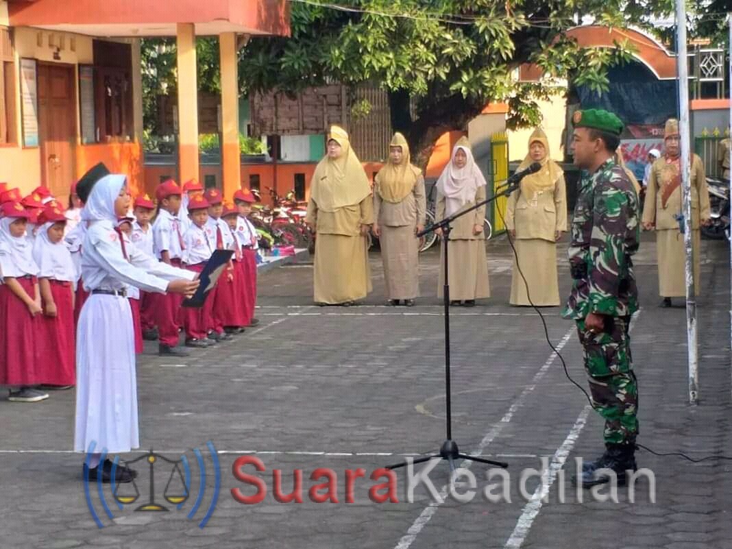 Serda Agung Saputro Ajak Siswa SDN Langenharjo 02 Hidup Disiplin