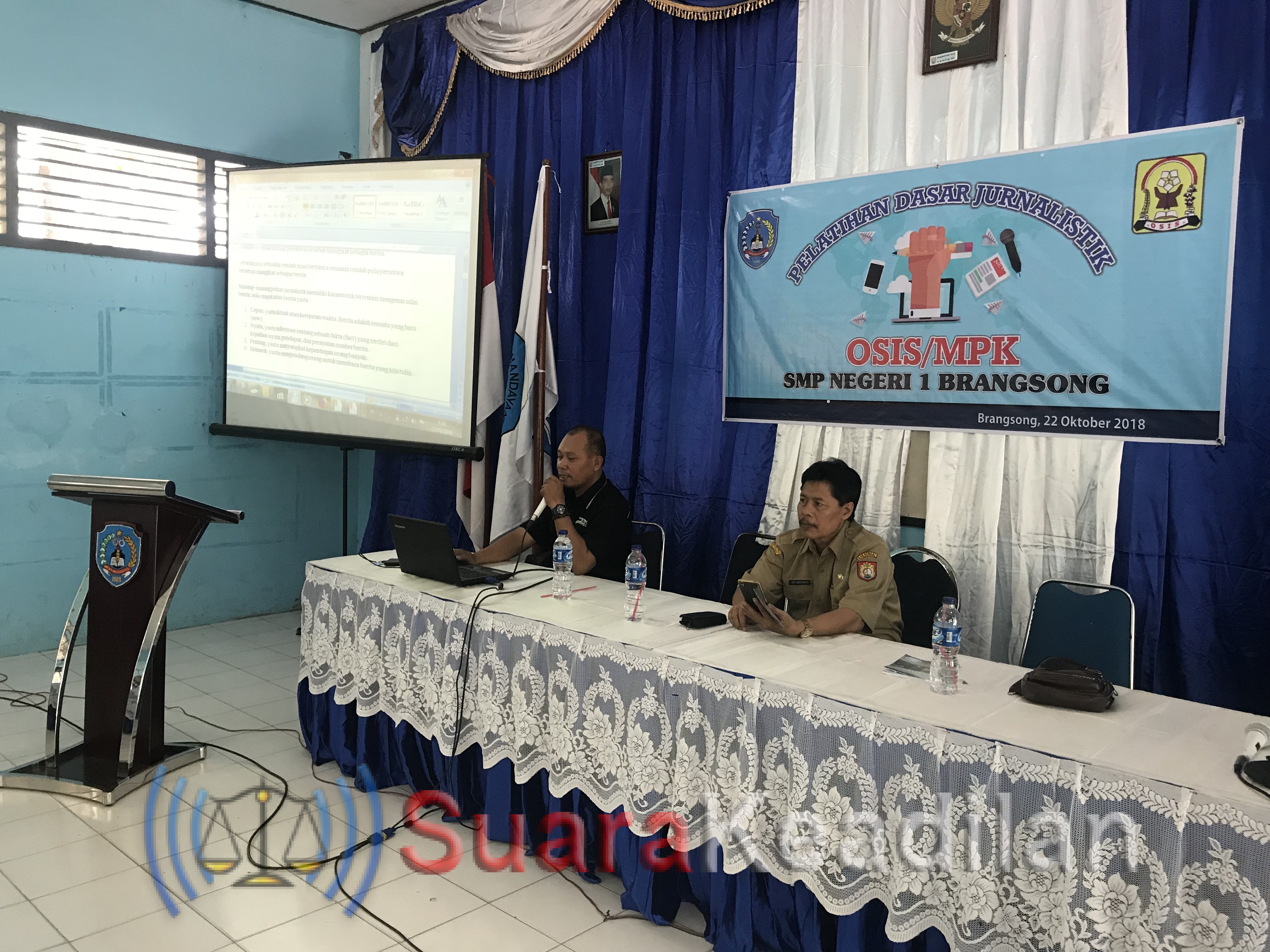 Siswa dan Guru SMPN 01 Brangsong Ikuti Pelatihan Jurnalistik
