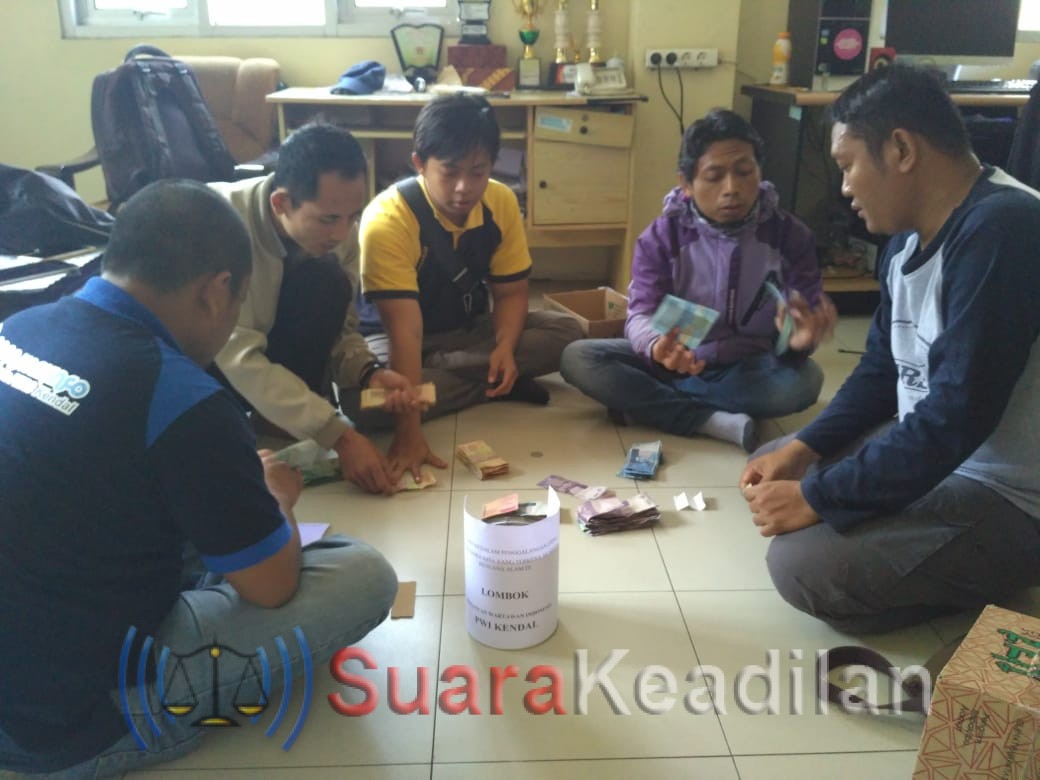 PWI Kendal Galang Dana Untuk Korban Gempa Lombok