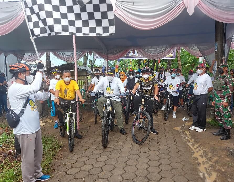 Covid-19 Melandai, Disporapar Kendal Gairahkan Olahraga Dan Wisata Melalui Gowes Bersama