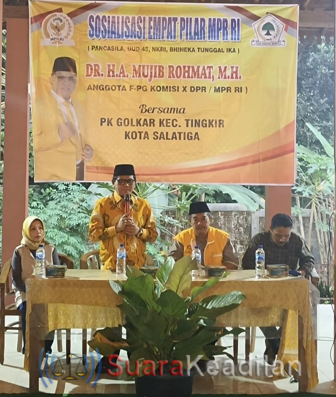 Mujib Rohmat Minta Kader Golkar Salatiga Jadi Agen Empat Pilar Kebangsaan