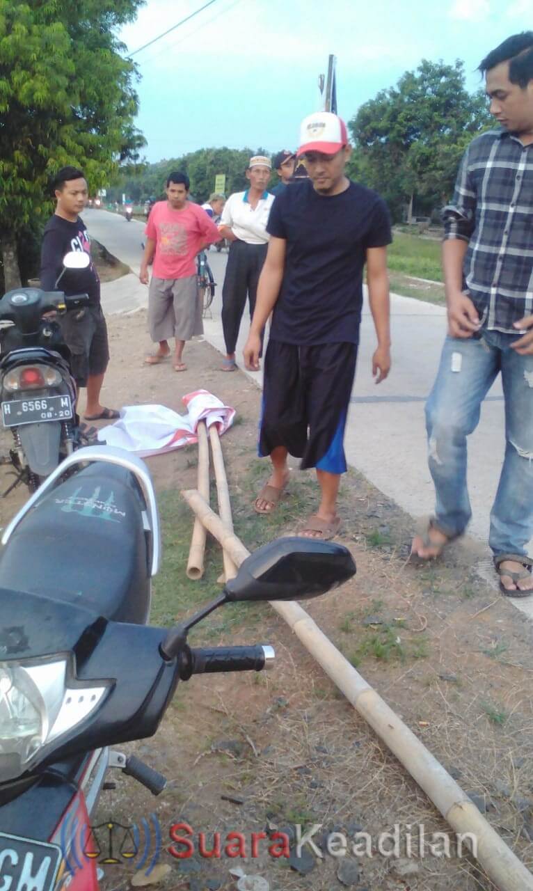 Spanduk Tolak Galian C ILegal Milik GMBI dan Warga Diturunkan Orang Tidak Bertanggung Jawab