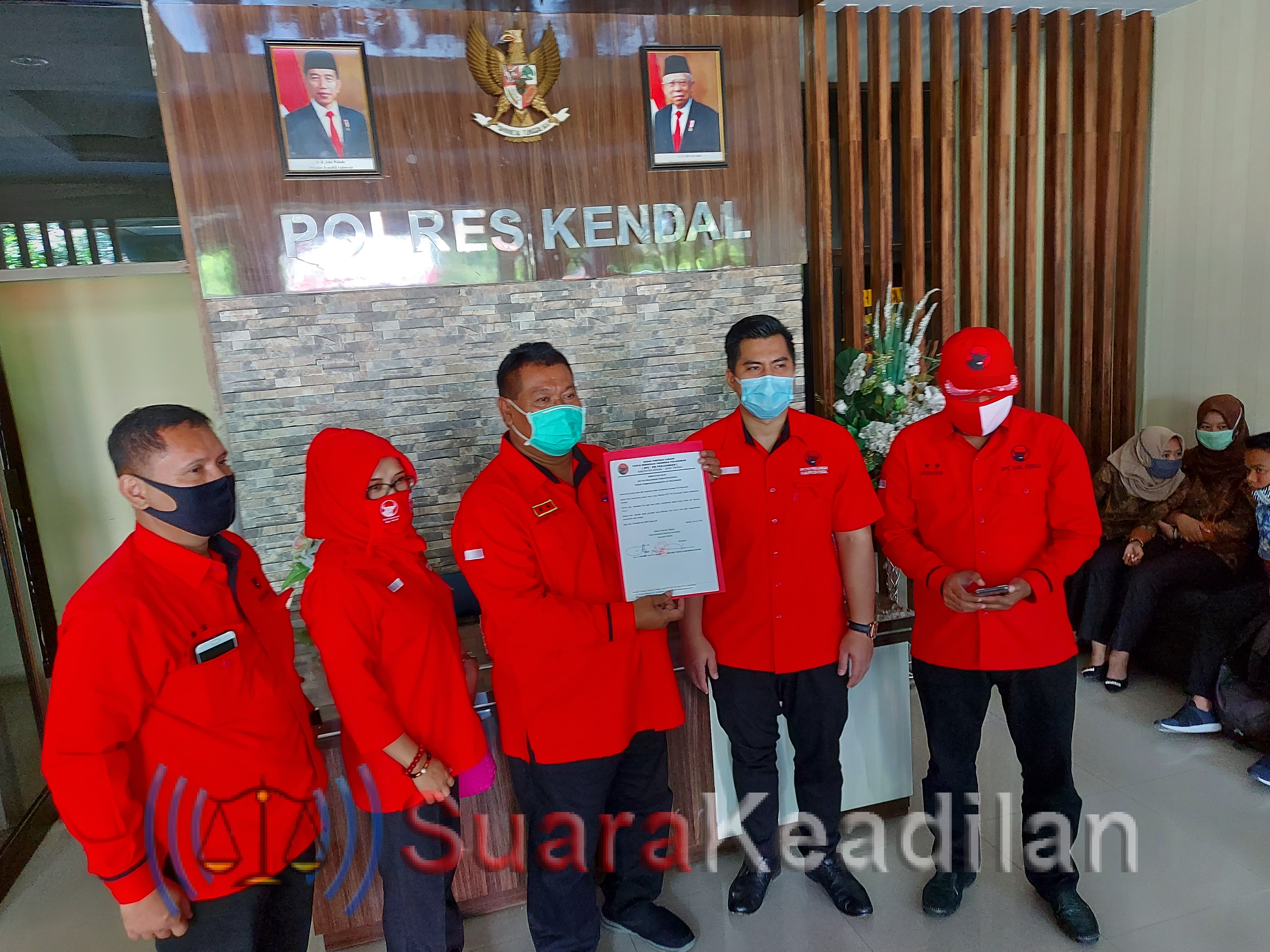 DPC PDI Perjuangan Kendal Dorong Polri Usut Tuntas Kasus Pembakaran Bendera PDI Perjuangan