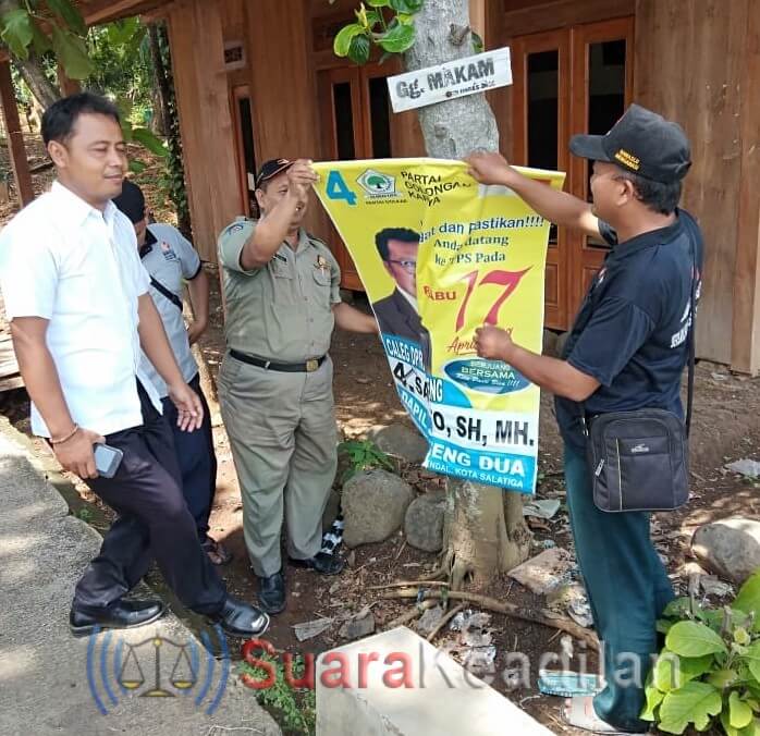 Bawaslu Tertibkan APK, Serentak Di 20 Kecamatan