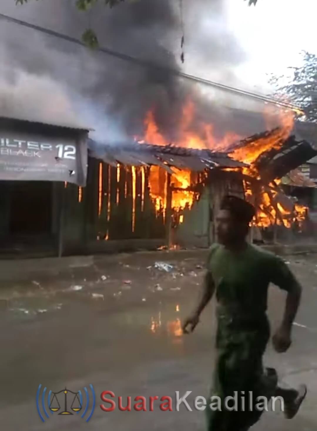 Pasar Srogo Terbakar, Kerugian Capai Ratusan Juta