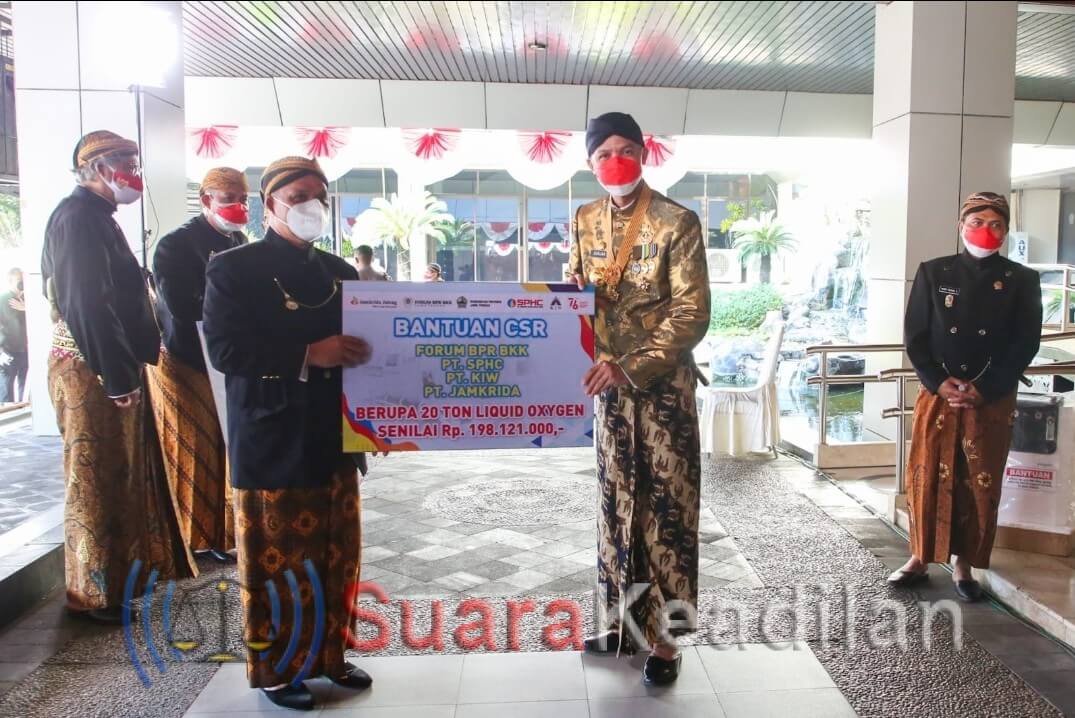 BUMD Pemprov Jateng Bantu 20 Ton Oxigen