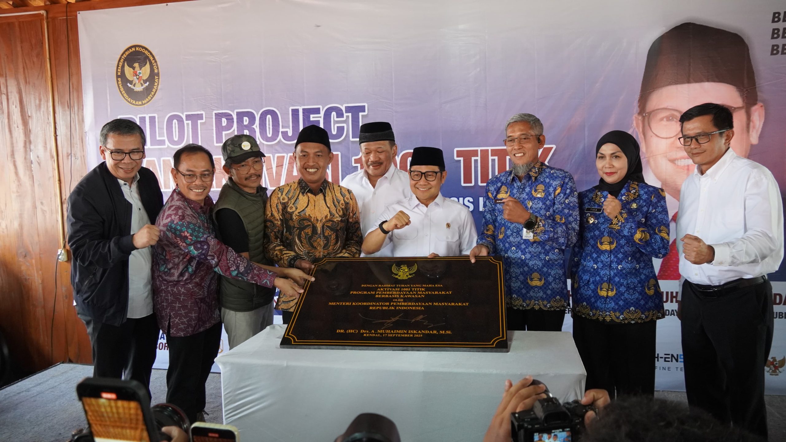 Menko Bidang PM Launching Aktivasi 1001 Titik Program Kawasan Pemberdayaan Masyaraka