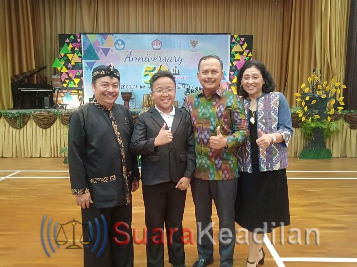 Meriahkan HUT Ke-50 SIS, Jefri Ditawari Bea Siswa Sekolah Di Singapura