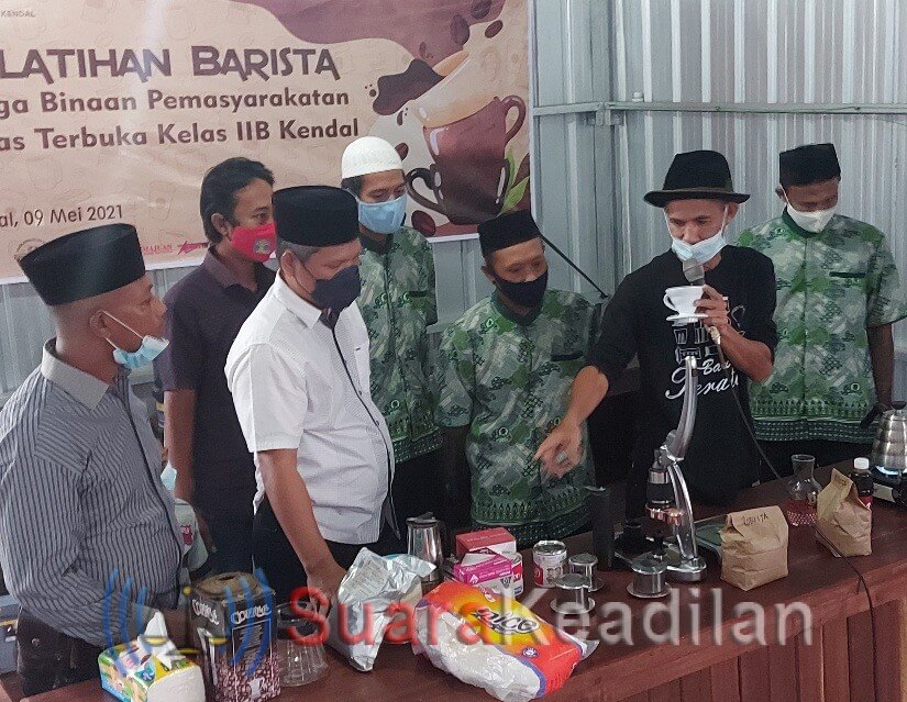 Lapas Terbuka Kelas IIB Kendal Gelar Pelatihan Barista