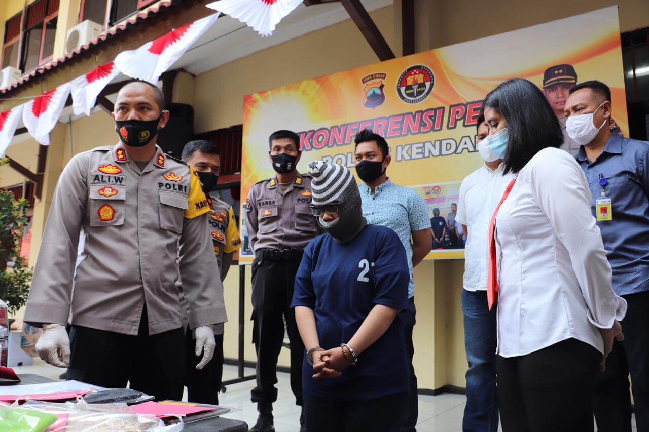 Pelaku Teror Orderan Fiktif, Dibekuk Satreskrim Polres Kendal