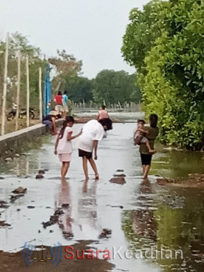 Desa Kartikajaya Diterpa Banjir Rob