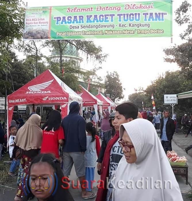 Grand Opening Pasar Kaget Tugu Tani Diserbu Pengunjung