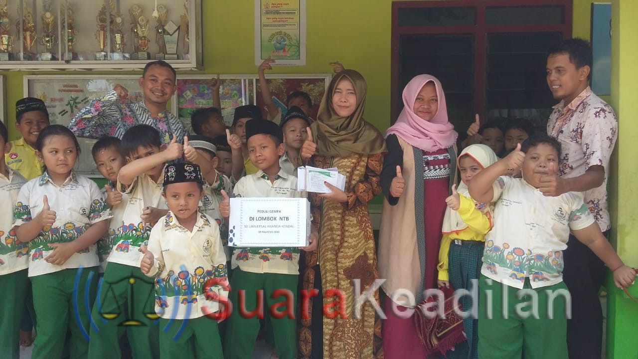NU Care Lazisnu Kendal Terima Penyaluran Donasi Gempa Lombok Dari Sekolah Kreatip Ananda