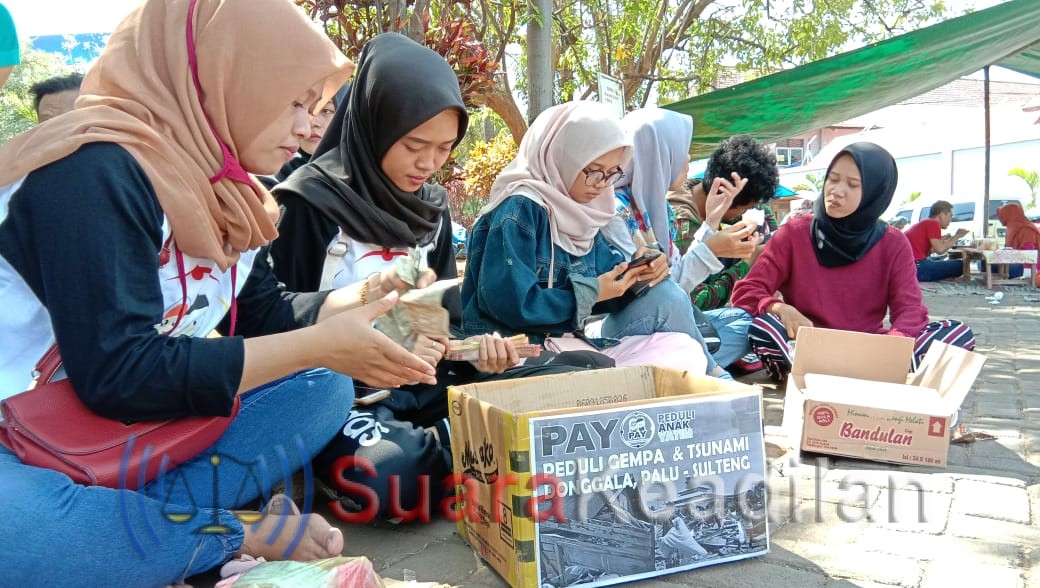 PAY galang donasi untuk korban bencana palu bersama Lintas komunitas sosial kendal