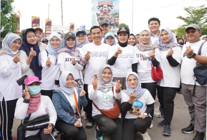 Kantah Kendal Mengikuti Jalan Sehat Dalam Rangka Menyambut Hari Jadi Kabupaten Kendal Ke-420 Tahun