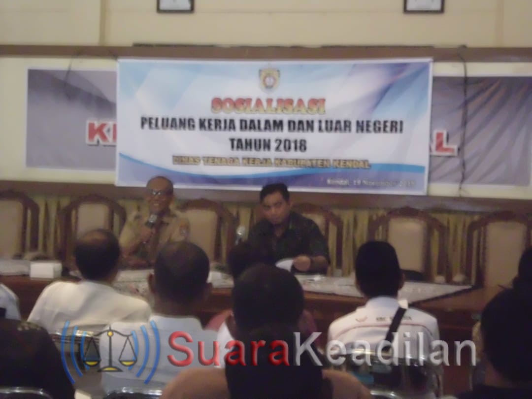 Disnakertran Kendal Gelar Sosialisasi Peluang Kerja