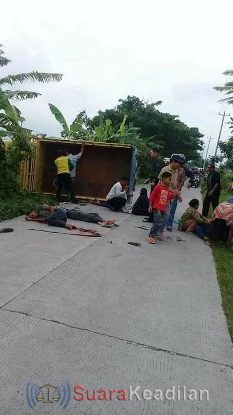 Hendak menjenguk tetanga,Rombongan ini alami kecelakaan Maut