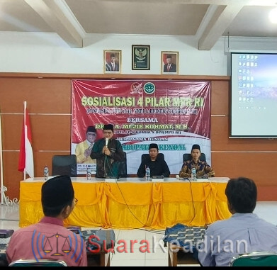 Sosialisasi Empat Pilar Kepada IPNU, Ini Harapan Mujib Rahmat!