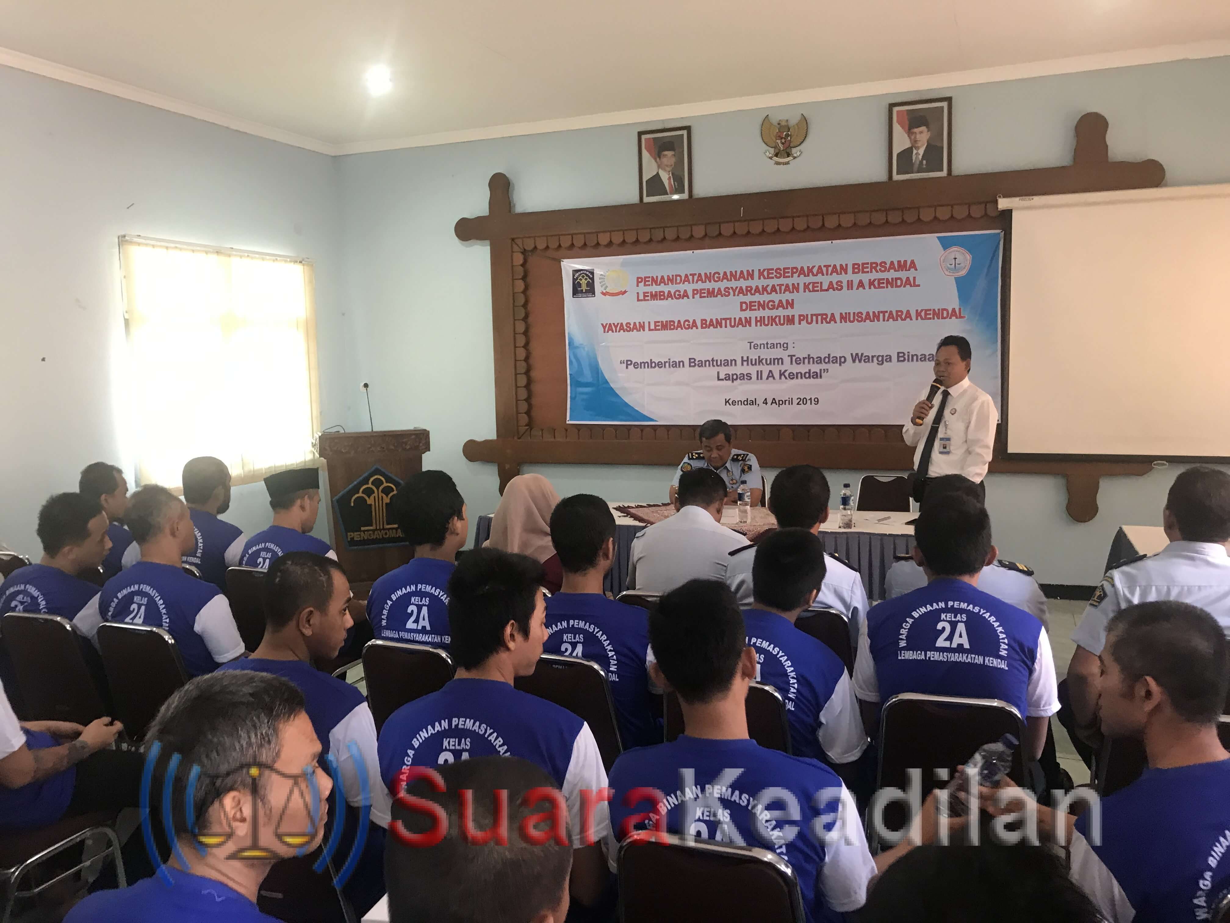Yayasan LBH Putra Nusantra MoU Bantuan Hukum Dengan Lapas Klas IIA Kendal