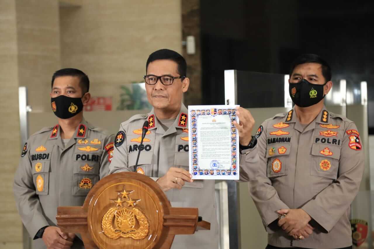 Ini Maklumat Kapolri Tentang Larangan Kegiatan dan Atribut FPI
