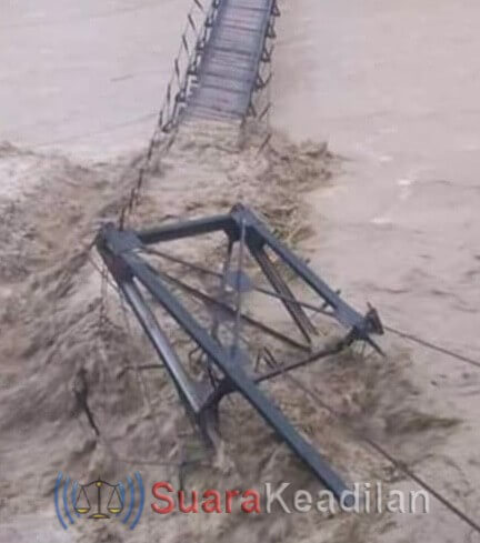 Jembatan Gantung Penghubung Gemuh-Patean Putus
