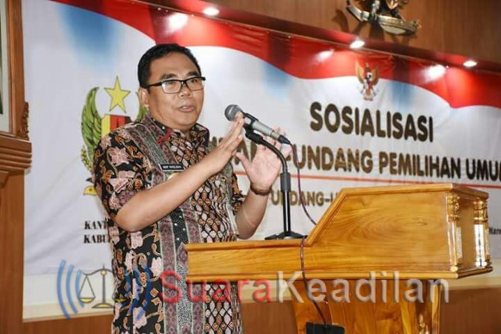 Sukseskan Pilkada, Asip Kholbihi Sosialisasikan UU No.7 Tahun 2017