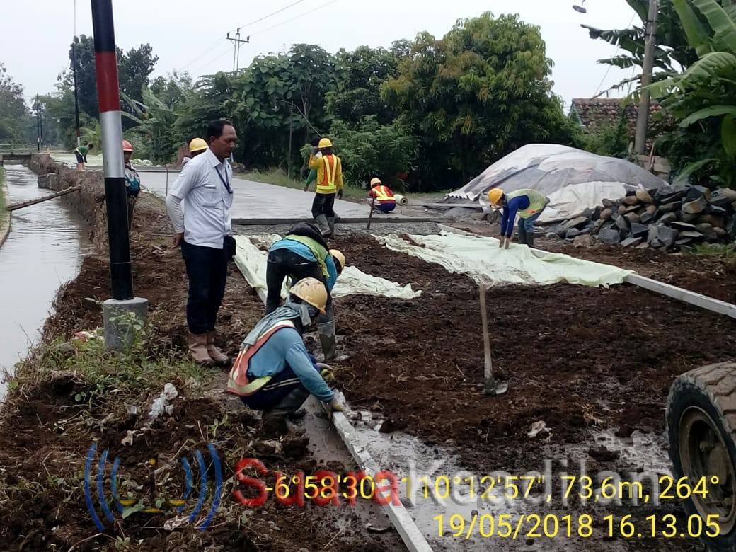 Jalan Blorok-Penjalin-Sidorejo, Dicor Beton