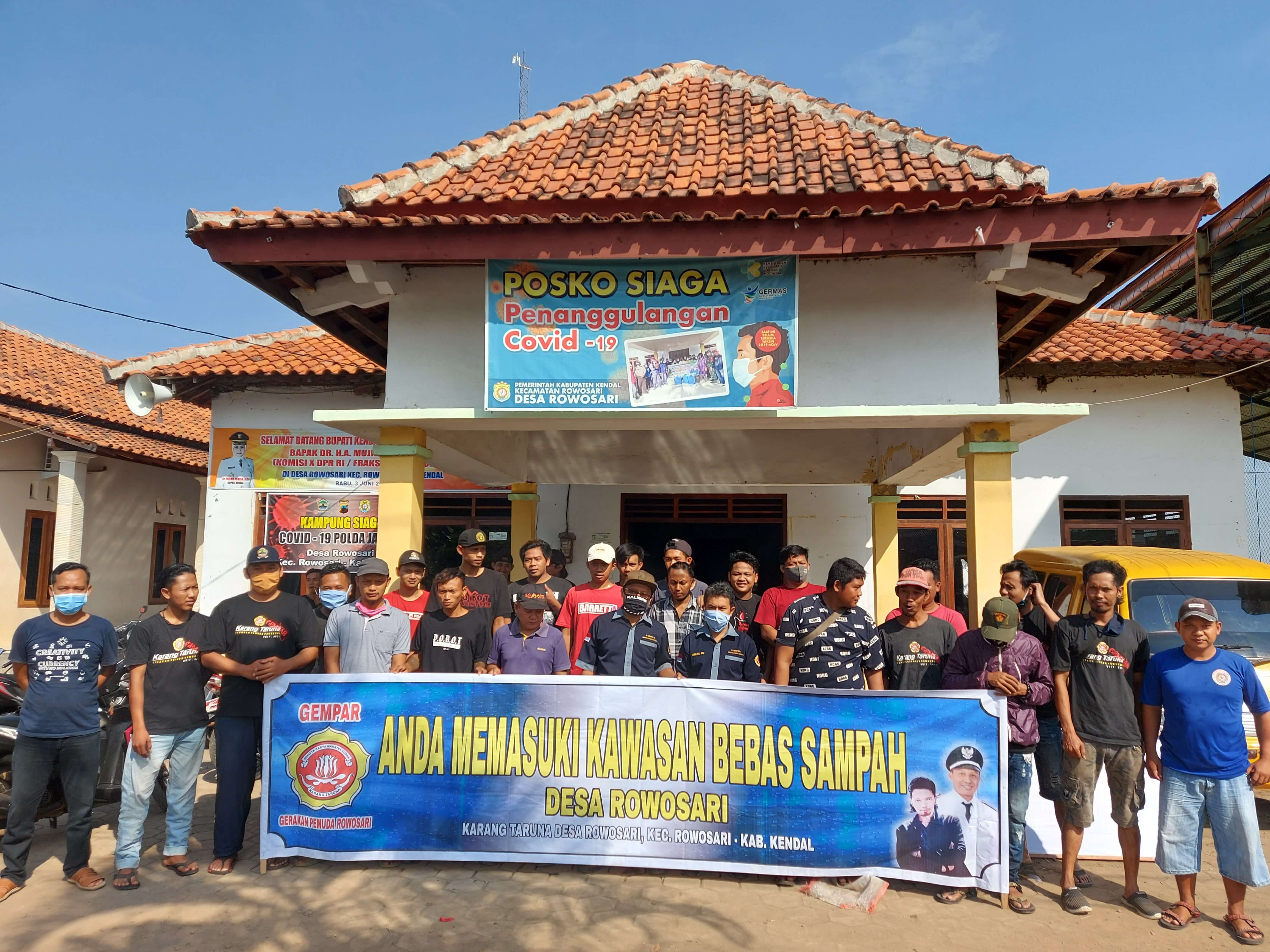Karang Taruna Desa Rowosari Kampanye Anti Pembuangan Sampah Liar