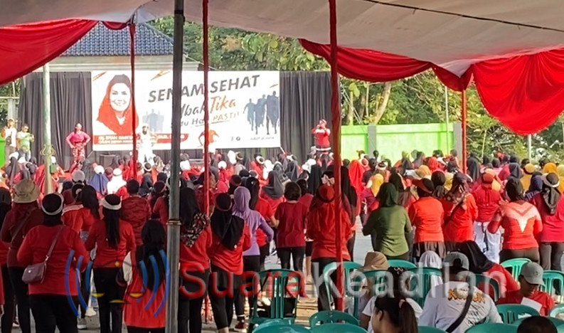 550 Emak-Emak Pecinta Senam dan Pelaku UMKM Deklarasi Dukung Mbak Tika Jadi Bupati Kendal