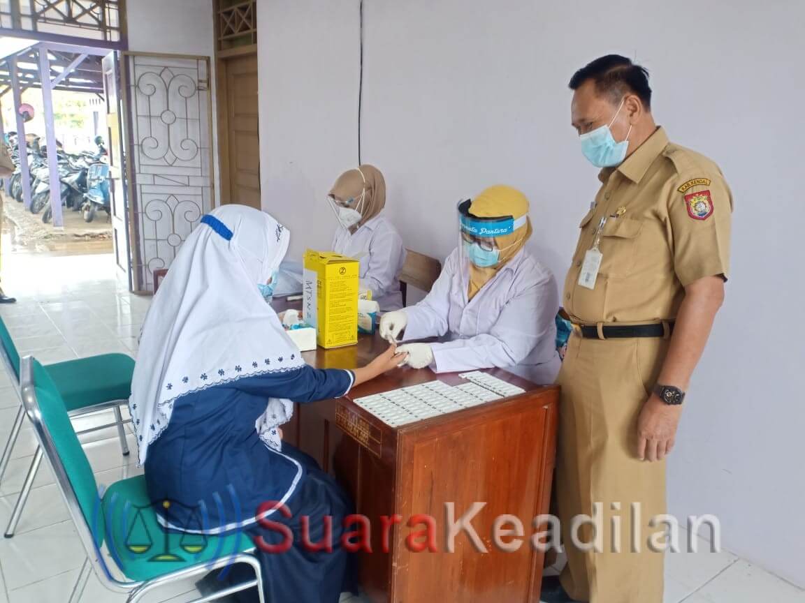 Sebelum PTM, 600 Siswa Dirapit Test DKK Kendal