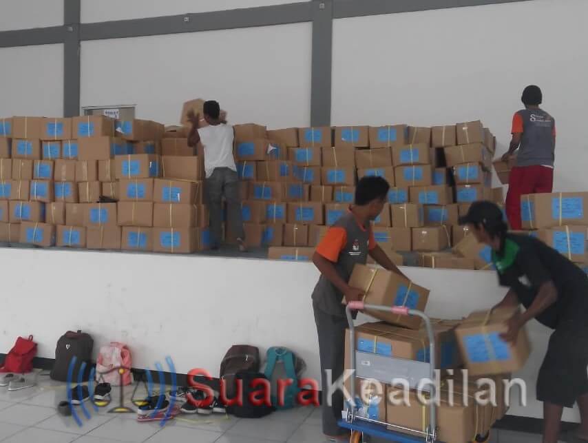 KPU Mulai Pindah Surat Suara-Logistik Ke Asrama Haji