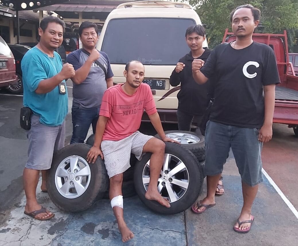 Pelaku Teror Pencurian Velg dan Ban di Batang Ditembak Polisi