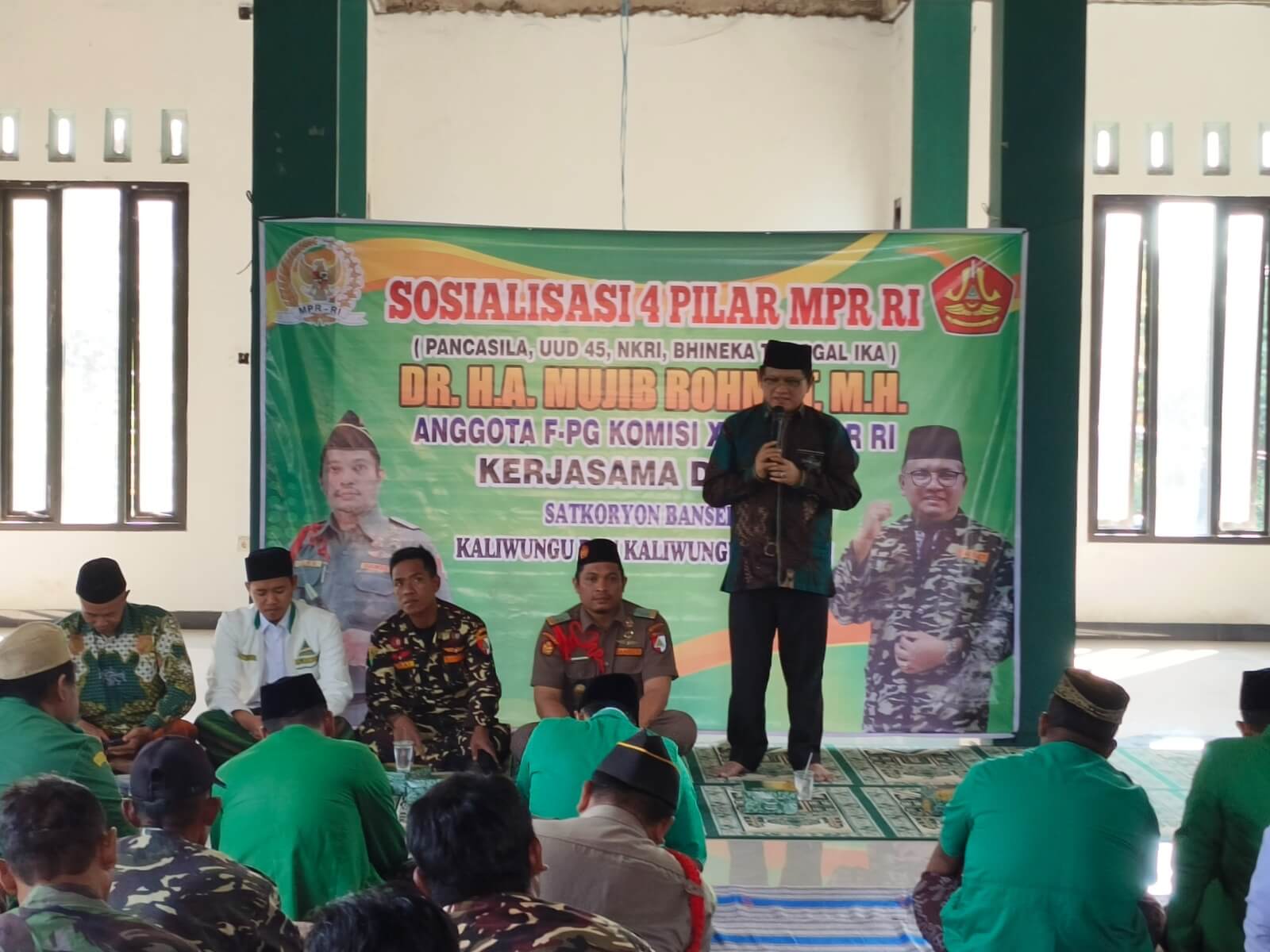 Mujib Rohmat Sosialisasi Empat Pilar Dengan Banser Kalsel