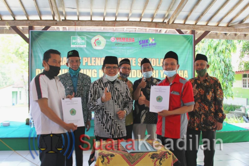 SMK NU 05-PT Yamaha Indonesia Manufakturing, Launching Kelas Industri Jurusan TBSM