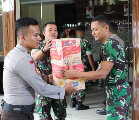 Polres – Kodim Kendal, Galang Bantuan Korban Gempa Lombok